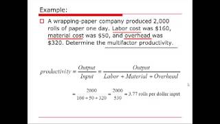 OM Calculation Productivity [upl. by Melvena258]