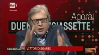 Sgarbi contro Tommaso Zorzi Punto di riferimento per un popolo di coglioni [upl. by Town369]