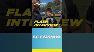 Flash Interview SC Espinho  FootMania [upl. by Zuliram]