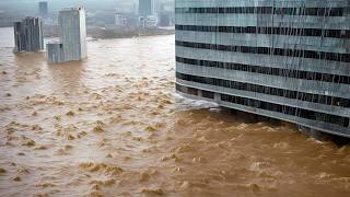 3rd Gorge dam releases water Skyscrapers are sinking Chinas the worst flood [upl. by Rafiq]