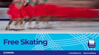 Free Skating  2019 ISU World Junior Synchronized Skating Championships Neuchâtel SUI WorldSynchro [upl. by Ledua]