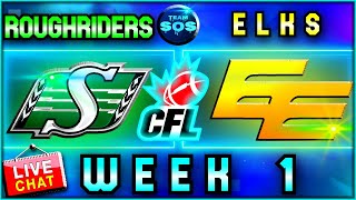 Intense CFL Matchup Roughriders Vs Elks RECAP [upl. by Cates401]