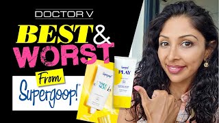 Doctor V  Best amp Worst Of Supergoop Sunscreen  Skin Of Colour  Brown Or Black Skin [upl. by Rori468]