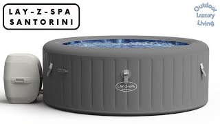 LayZSpa Maldives HydroJet Pro Hot Tub Inflatable Spa with LED Lights 1050 Litre Brown 85 x 75 [upl. by Thorma]