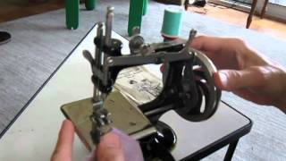 Singer Model 20 Vintage Toy Sewing Machine [upl. by Airyk]