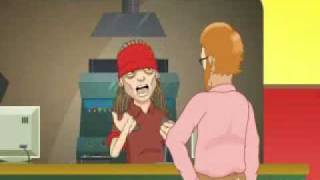 AXL ROSE working at McDOOGALS Very Funny [upl. by Maxima]