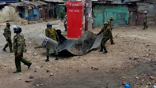 Protesters engage police in running battles in Mathare during Azimio demonstrations [upl. by Laresa]