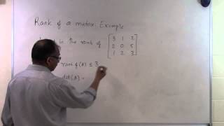 Chapter0405 Lesson Rank of a Matrix Example 1 [upl. by Yarled]