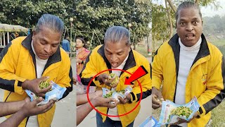 The young man bet 1000 rupees and ate half a kg of green chillies [upl. by Campos]