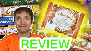 Thorntons Chocolate Orange Caramel Shortcake Bites Review [upl. by Amjan]