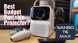 Wanbo T6 Max Unboxing and Review  Best Budget Portable Projector from Xiaomi Global Version [upl. by Ailimat]