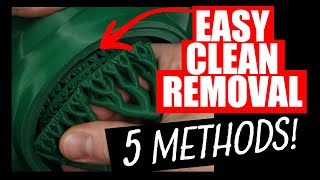 Easily Remove 3D Printed Supports  5 Methods for Clean Results [upl. by Vitus]