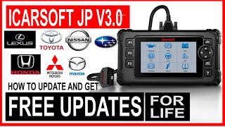 How To Update iCarsoft JP V30 for FREE amp Get FREE LIFETIME UPDATES [upl. by Perzan]