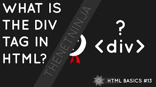 HTML Tutorial for Beginners 13  The div Tag [upl. by Ashraf]