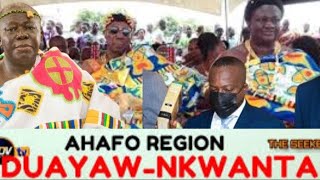 NEW DUAYAW NKWANTA NEW CHIEFBANTAMAHENE PRESENT TO OTUMFUO TASK NTAMBANTAMAHENE [upl. by Usanis]