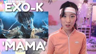 EXOK 엑소케이 MAMA MV REACTION  EXOCISE WITH ME Day 1 pt 1 [upl. by Zoba]