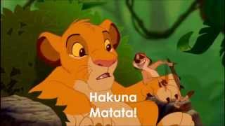 Lion King Hakuna Matata LYRICS [upl. by Ramsey203]