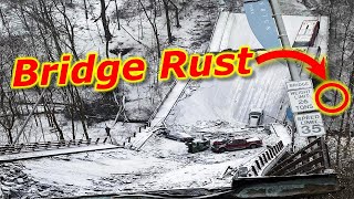 Pittsburgh Bridge Collapse Cause Forbes Ave Bridge Frick Park Rust [upl. by Adok]