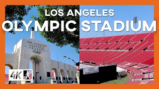 Walking Tour of Los Angeles Memorial Coliseum  Olympic Stadium California 4K [upl. by Eladal]