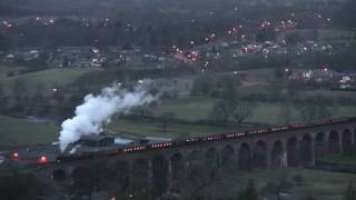 70013 Oliver Cromwell at Whalley Arches [upl. by Tadich]