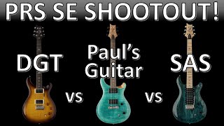 PRS SE Shootout  DGT vs Pauls Guitar vs SAS [upl. by Dahraf429]