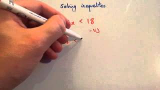 Solving inequalities  Corbettmaths [upl. by Iffar]