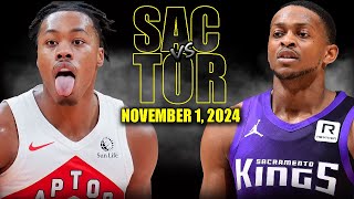 Toronto Raptors vs Sacramento Kings Full Game Highlights  November 2 2024 NBA Season [upl. by Redd831]