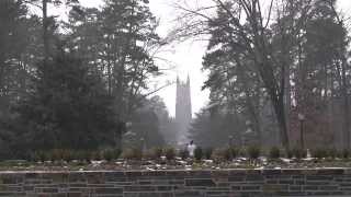 A Sprinkling of Snow at Duke University [upl. by Seerdi]