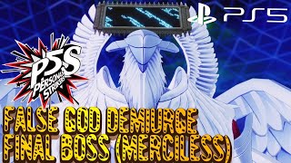 Persona 5 Strikers  Final Boss False God Demiurge Merciless [upl. by Droflim988]