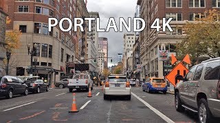 Driving Downtown  Portland 4K  Oregon USA [upl. by Matthias349]