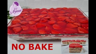 Weltbeste Erdbeer Torte mit Waffeln ohne backen I erfrischend und lecker I no bake cake [upl. by Ennyrb]