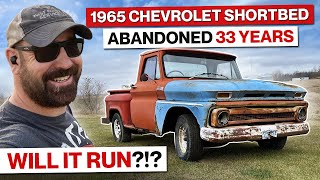 Facebook Marketplace Find 1965 Chevrolet C10 Shortbed Pickup Abandoned for 33 Years Will It Run [upl. by Ardnait]