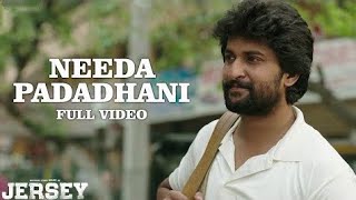 Needa Padadhani song lyrics  Jersey  Nani  Nani Creations [upl. by Narmak]