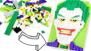 Unboxing and speed building LEGO Brick Sketches The Joker 40428 [upl. by Eidolem]