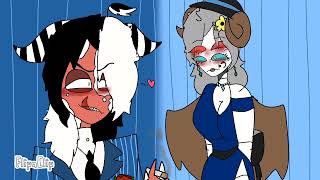 stop staring at my b meme 15  Loreta and leconda  capcut flipacilp helluvaboss myocs memes [upl. by Janie261]