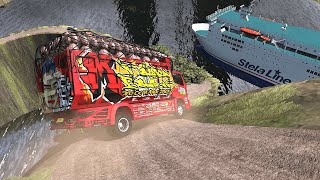 overloaded truck on the most dangerous road in the world euro truck simulator 2 live rk033 [upl. by Etteiluj]