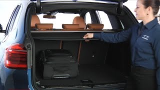 X3 Cargo Cover Removal And Storage  BMW HowTo [upl. by Prissie915]