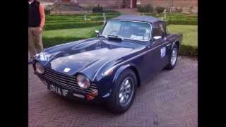 2013 10CR Triumph TR5 fast pass down Reims old pits and stands [upl. by Ailam136]