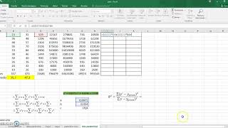 Cálculo del coeficiente de determinación de una regresión cuadrática [upl. by Enelrac35]