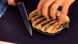 How to prepare scallops  BBC GoodFoodcom  BBC Food [upl. by Ahsienet305]