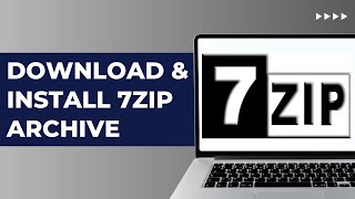 How To Download amp Install 7zip Archive On PC Or Laptop On Windows  Full Step By Step Guide [upl. by Ardnassac]