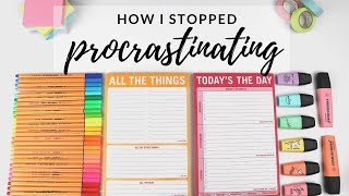 How I stopped procrastinating  tips for productivity [upl. by Hiro]