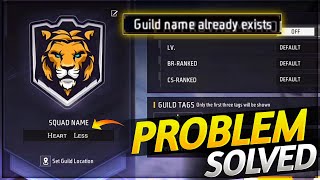 How To Solve Guild Name Already Exists Problem  Guild Name Already Exists  Free Fire Max [upl. by Odetta]