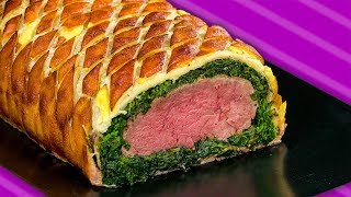 Filetto Wellington in crosta con spinaci e pancetta sai resistergli [upl. by Marya]