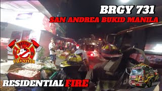 FIRE ALARM AT 1070 BRGY 731 SAN ANDRES BUKID MANILA 1ST ALARM  2182024 [upl. by Tripp489]