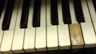 Easy Piano Key Top Ivory Repair DIY [upl. by Irah]