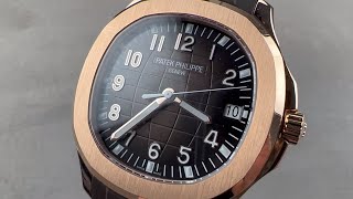 Patek Philippe Aquanaut Rose Gold 5167R001 Patek Philippe Watch Review [upl. by Lannie454]