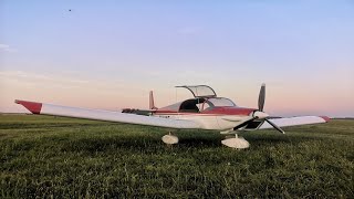 Beautiful Zenair Zodiac CH 601 HD with custom canopy taxistart and power off landing [upl. by Suidaht512]