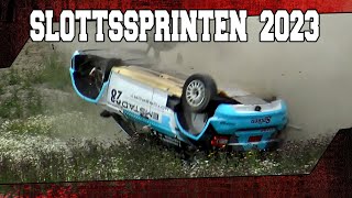 Slottssprinten 2023  Crash amp Action  Brutal rullning kriser amp häftig bilåka [upl. by Autrey381]