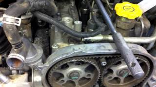 Jeep Liberty Diesel Timing Belt Replacement Part 4 [upl. by Trelu]